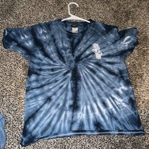 Large youth tie die Santa Cruz shirt sleeve tee